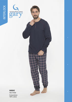 MEN'S PAJAMA M/L Q60042 Tellini S.r.l. Wholesale Clothing